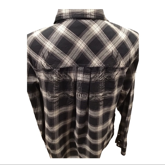 Harley Davidson Plaid Long Sleeve Shirt Large - Picture 6 of 14